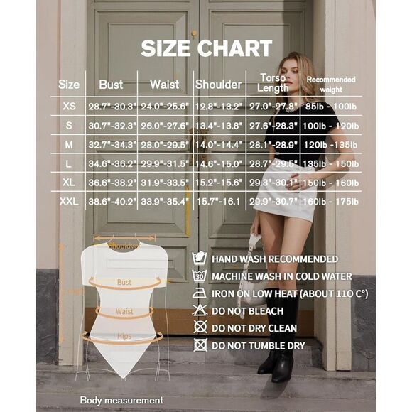 NEW MANGOPOP Round Neck Short Sleeve Bodysuit XS - Picture 5 of 6